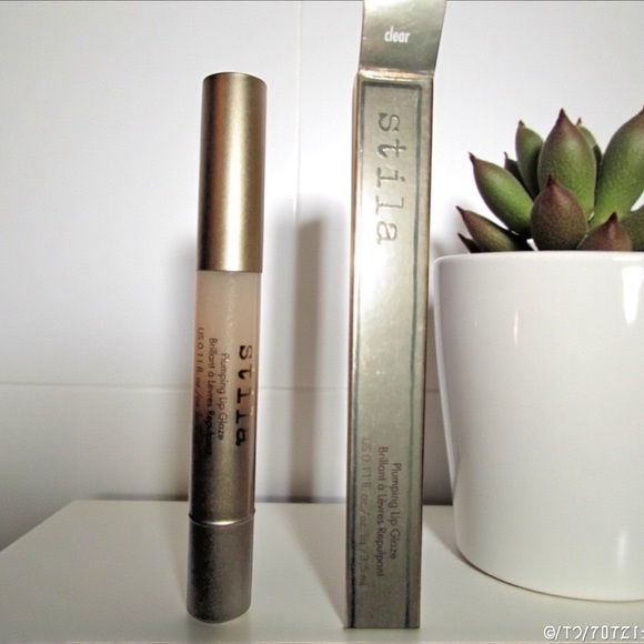 Stila CLEAR Plumping Lip Glaze HTF Hydration Shine Mint Flavor NEW PC - Picture 4 of 5
